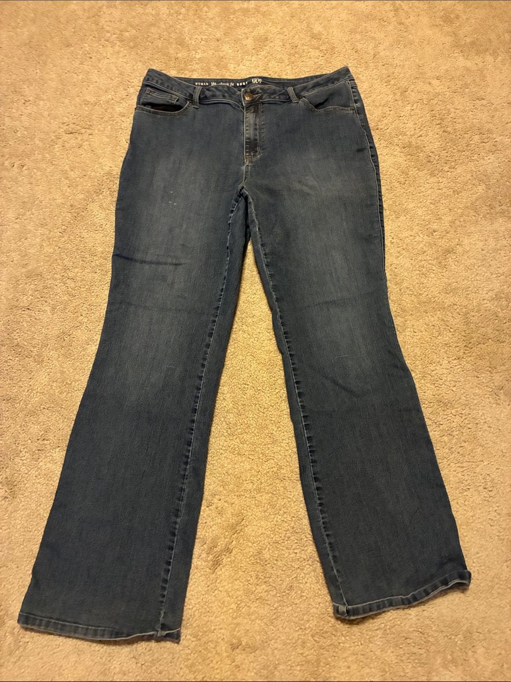 Flattering Dark Blue Bootcut Jeans for Women